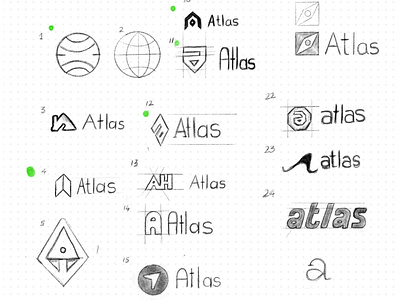 Atlas logo sketches / exploration