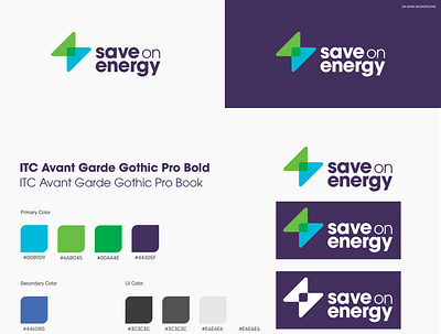 Save On Energy branding energy logo on save