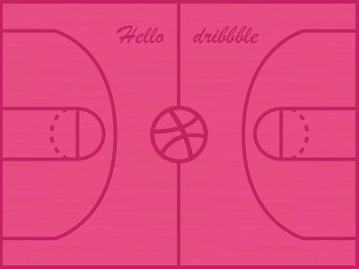 Hello dribbble basketball debut dribbble hello sketch ux