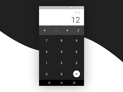 Daily UI 004 - Calculator android calculator daily ui dailyui grayscale material design
