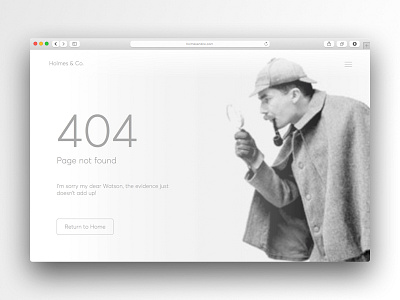 Daily UI 008 - 404 Page 404 page daiily ui grayscale web
