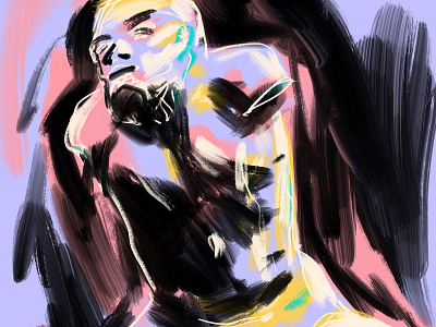 Rodin Sketch illustration painting procreate rodin sculpture sketch