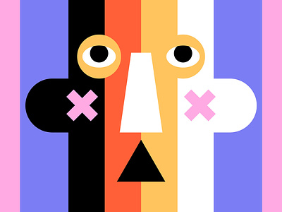 Pictoplasma Character Flag 2d animation character colorful design face flag geometric graphic design illu illustration pictoplasma vector
