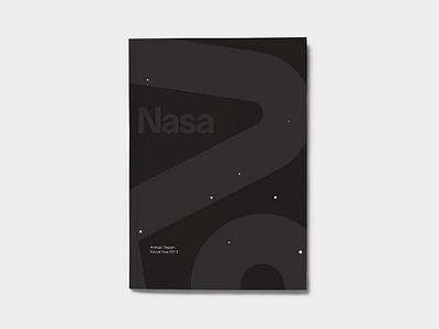 Nasa Annual Report Cover Explorations adobe book cover book design cover design design editorial design graphic design illustrator nasa photoshop type typography vectors