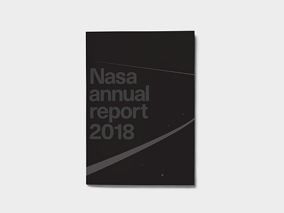 Nasa Annual Report Cover Exploration adobe annual report black and white book illustrator minimal nasa photoshop space type typography vector art vectors