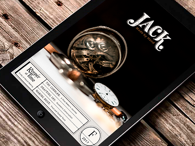 Jack by hand digital handmade publication time