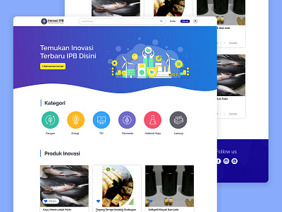 Homepage Innovation Product design innovation landing page product page shop ui user interface