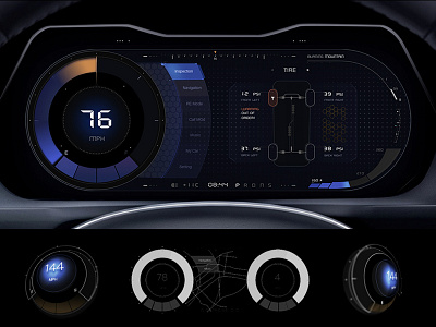 vehicle dashboard UI-02 car