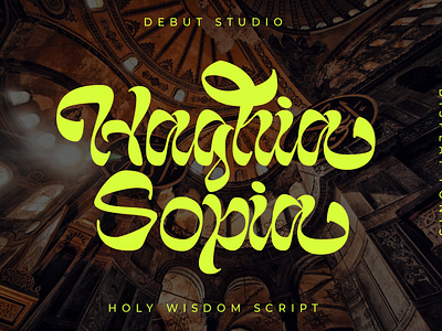 Holy Wisdom Script Font in Use bold brush fonts contrast display fonts retro reverse reverse contrast script script unique urban vintage