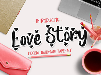 Love Story Debut Studio brush fonts fonts love love story typeface