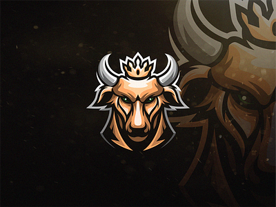 Brown Bull animal black branding brown bull design face header icon identity logo mark modern simple styleframe symbol