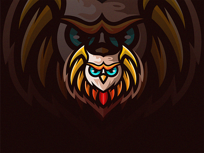 OwlEng™ animal bird branding character design esport games gaming identity logo mark mascot modern night owl simple symbol