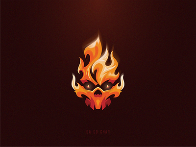 Skull Fire™ blame burn burning design faces fire head hot icon illustration logo mark modern simple skull symbol