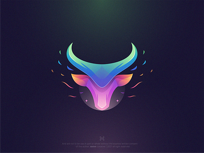 Bull - Colorful branding bull colorfull design illustration logo mark modern simple