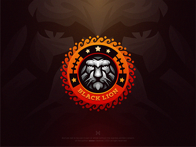 Lion - King of The Jungle esport games gaming icon lion logo mark