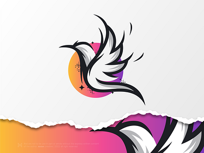 Bird branding design icon illustration modern simple symbol