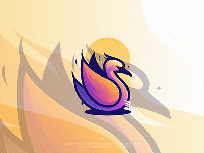Duck - Colorful animal branding business colorful duck gradient illustration symbol trendy