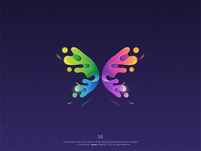 Butterfly abstract animal branding colorful design dynamic fluid gradient illustration logo modern symbol