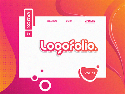 Logo Folio Cover Update branding dribbble flat gradient icon illustration logo mark modern simple