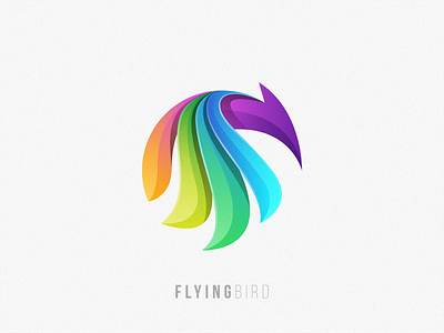 Flying Bird animal animal logo bird bird icon branding design flyer flying gradient illustration mark modern simple vector