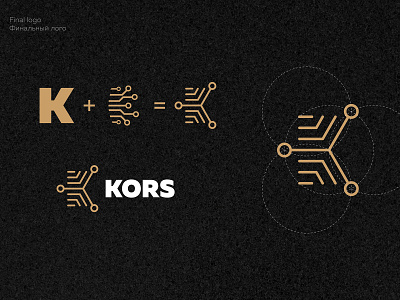 Kors logo branding design icon logo typography ui ux vector web