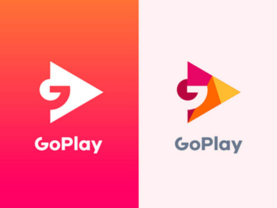 GoPlay button g go icon logo logogram logos monogram monoline music play start