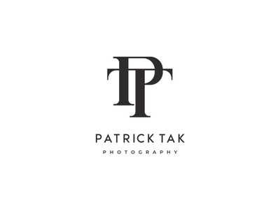 Patrick Tak branding clean clever creative design dribbble fashion graphic icon illustrator logo mark minimal minimalist modern monogram photgraphy photographer simple