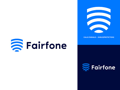 Fairfone branding clean clever creative design dribbble graphic illustration logo minimal minimalist modern monogram shield shield logo simple typography ui