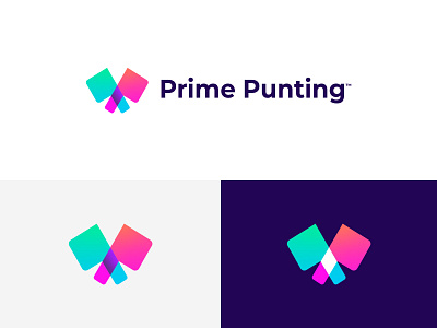 Prime Punting branding business clean clever construction creative design dribbble graphic icon illustrator logo minimal minimalist modern monogram simple