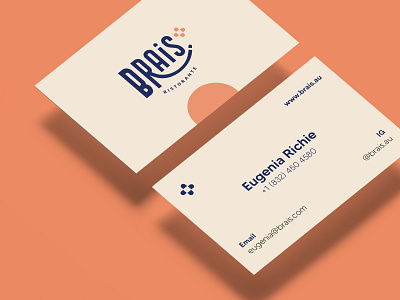 Brais Ristorante Brand Identity - Business Card branding design branding identity business card design graphic design logo logodesign