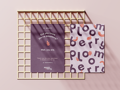 Ploomberry Branding graphic design illustration layout pattern