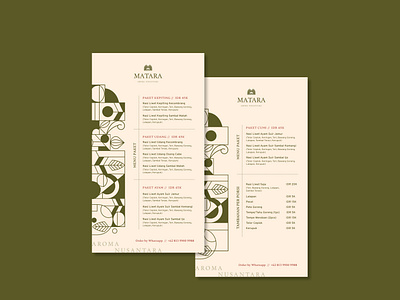 Menu Design for MATARA