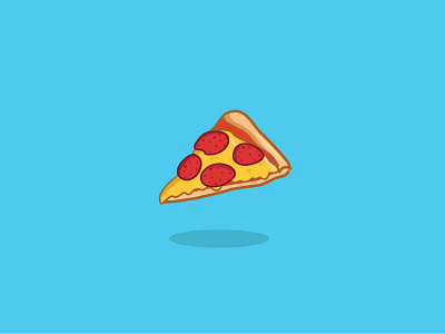 Pizza Illustration food graphic design illustration logo pizza vector