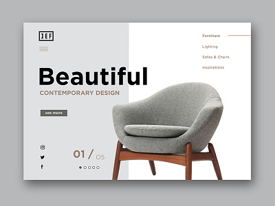 Contemporary Interior Landing Page