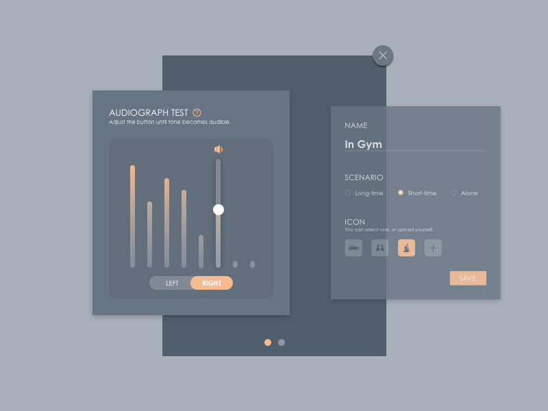 Daily UI #007 Settings hear audiograph setting daily ui ui ux