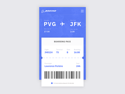 Daily UI #024 Boarding Pass boarding pass daily ui flight ui ux