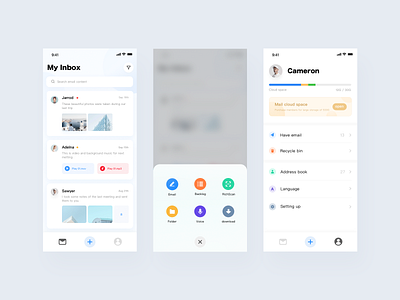 An email app interface design color email app icon ui ui daily
