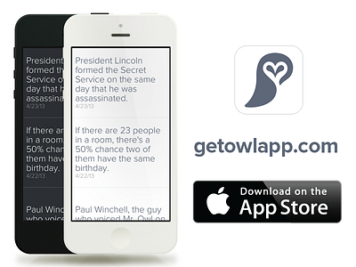 Owl released! app flat ios nova owl parse proxima simple
