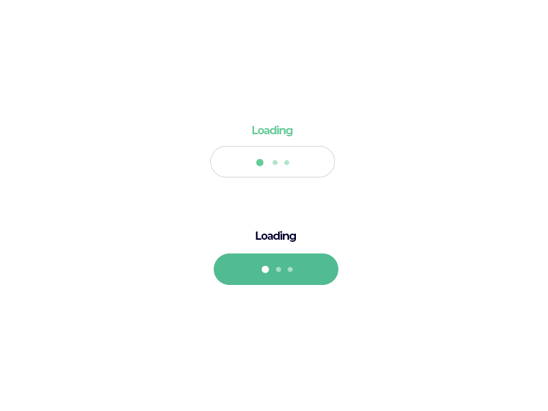 Simple Loader On Button animated app buttons loader animation ux