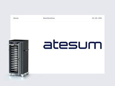 Logo design Atesum it it logo swiss typography
