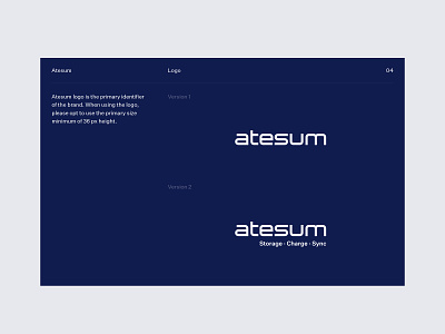 Atesum Logo design branding it logo quality swiss typography