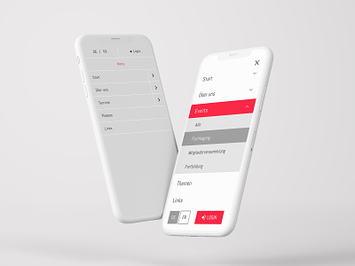 Website Redesign - Redesign Mobile Menu menu design mobile design swiss ui ux