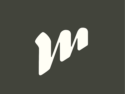 "M" is for MONDAY anchor points branding freelance letterform lettering logo logo concept logo design logo designer logo graveyard m quarantine script