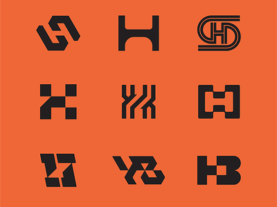 H Explorations branding concept coporate identity graphic design h icon industrial industrialdesign logo logo concept logo design monogram monogram design retro logos vector