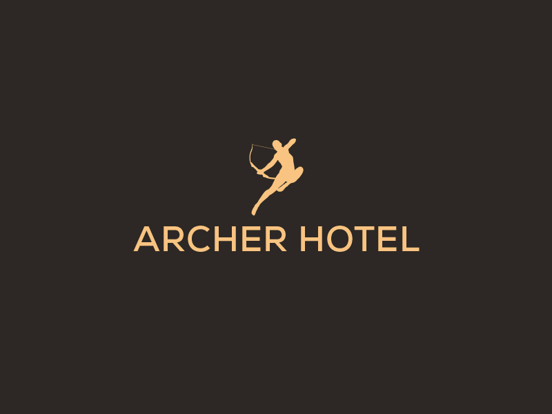 Archer Hotel Logo + Nameplate branding branding design designer hotel identity logo logo design mockup nameplate new york utah