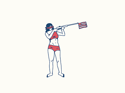 Happy 4th!! clothing logo concept graphic design hand drawn illustration