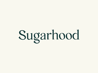 Sugarhood neighborhood brand branding city branding custom typeface freelance identity design type design utah