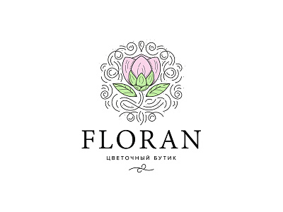 Floran - flower boutique boutique flower flowers logo logotype