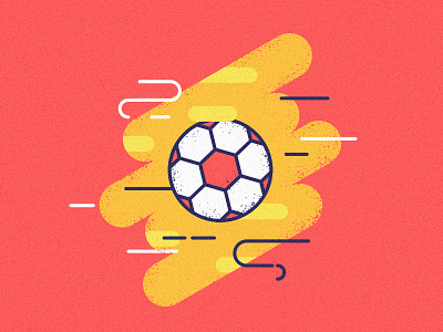 The Ball ball design flat illustration vector