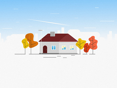 Countrylife countrylife countryside design flat house illustration vector